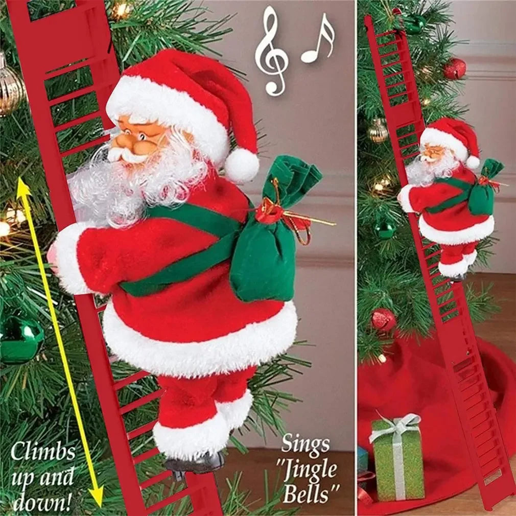 Santa ClimbMotion™ – Musical Electric Climbing Santa for Tree & Home Décor
